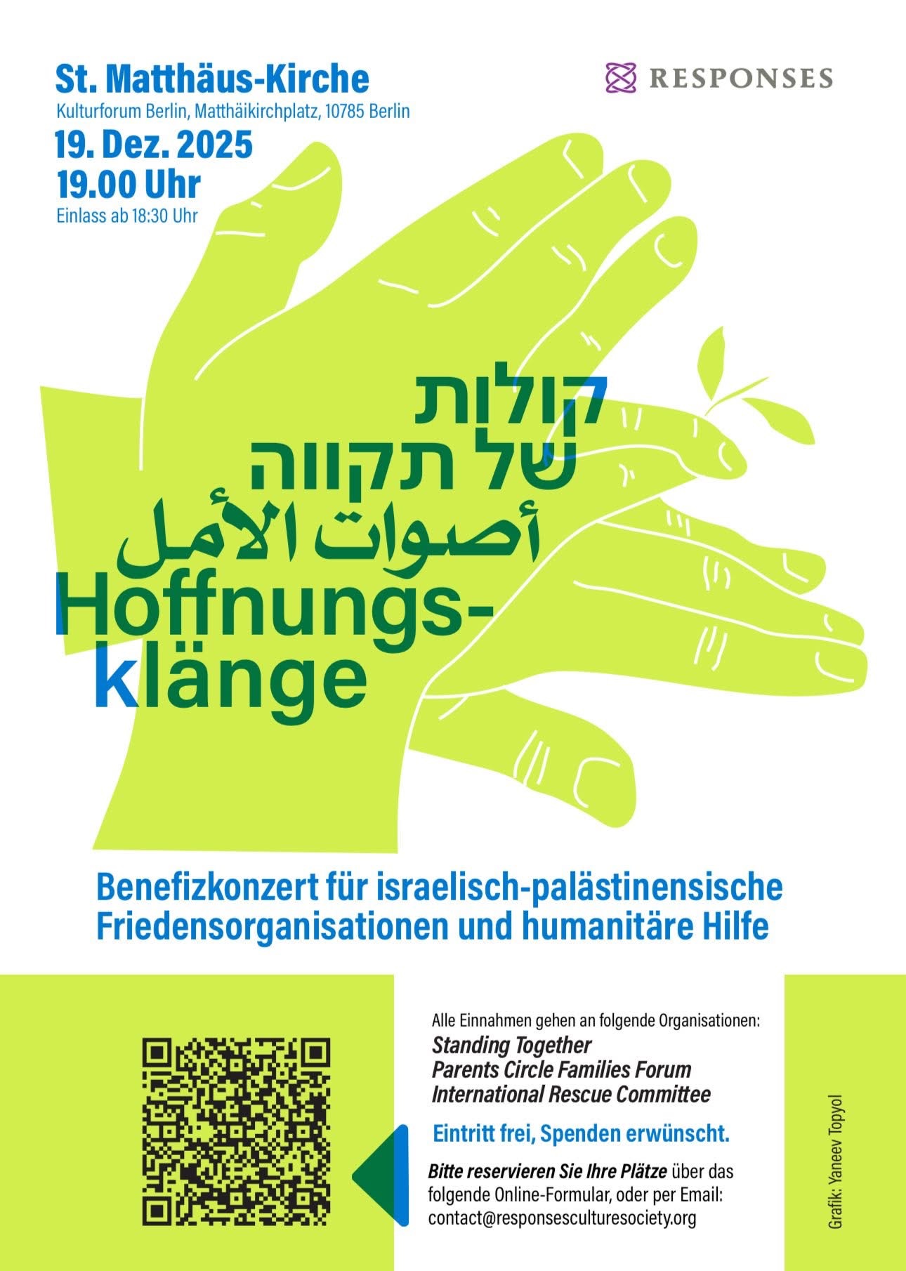 Benefizkonzert am 19. Dez. 2025 in der St. Matthäus-Kirche, Berlin