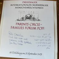 16. Internationaler Menschenrechtspreise für Parents Circle-Families Forum © Alexandra Senfft